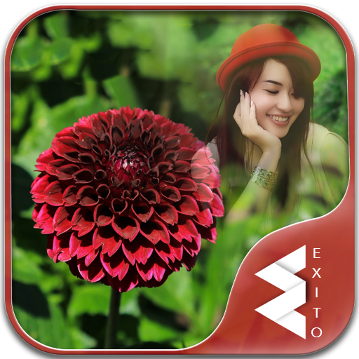 Red Dahlia Photo Frames icon