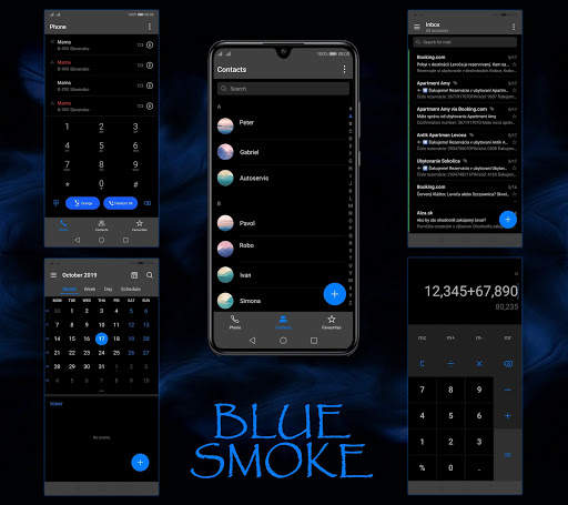 [EMUI 9.1]Blue Smoke Theme screenshot 2