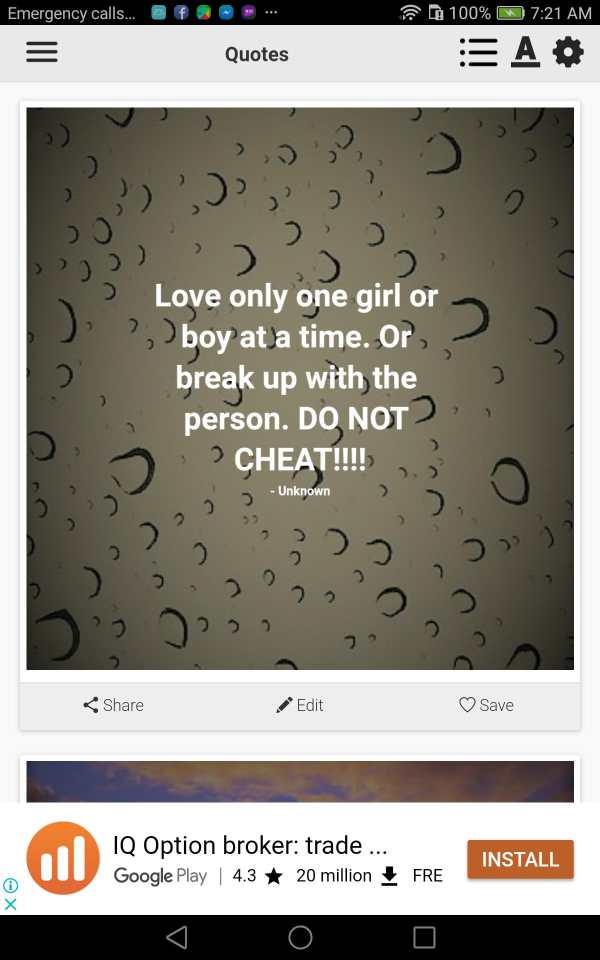 Cheating Quotes screenshot 2