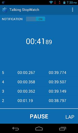 Talking Stopwatch screenshot 8
