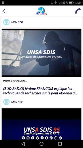 UNSA SDIS 95 screenshot 5