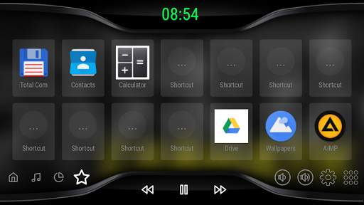 Black V3 - theme for CarWebGuru Launcher screenshot 3