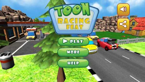 Toon Car Racing-3D screenshot 1