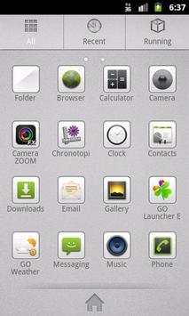 GO Launcher EX Theme Grey screenshot 2