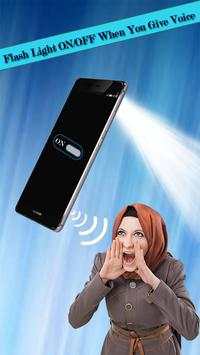 Flashlight on Voice - Speak on Flashlight screenshot 2