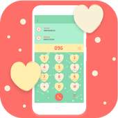 Cute Heart Dialer Contact Theme 1.2