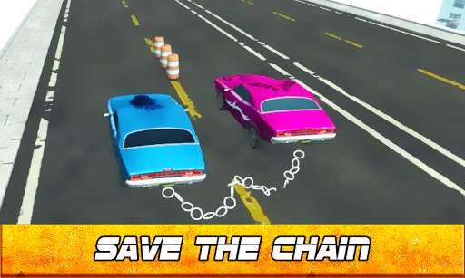 Chained 3D Cars - City Rush Race screenshot 2