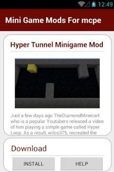 Mini Game Mods For mcpe स्क्रीनशॉट 4