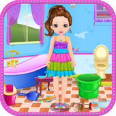 Princess Bathroom Cleaning icon