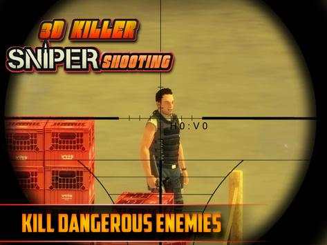 3D Pembunuh Sniper Menembak screenshot 3