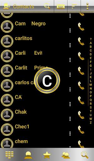 Theme silver diamon RocketDial screenshot 2