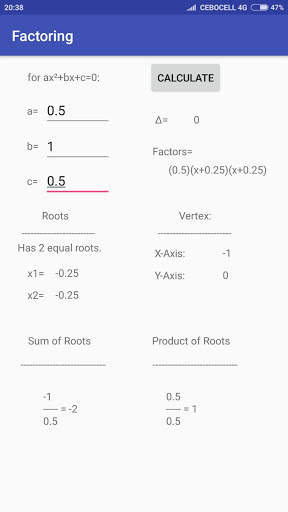 Factoring-Factorization скриншот 3