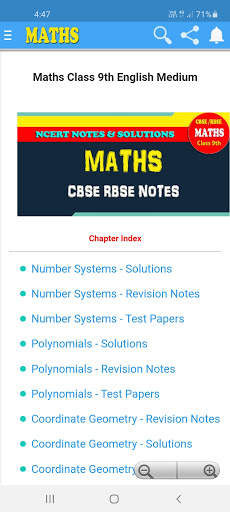Maths Class 9th Notes & NCERT Solutions screenshot 3
