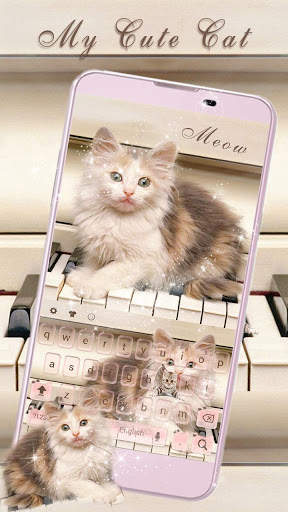Cute Cat Live Wallpaper Theme screenshot 1