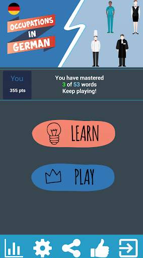 Learn Occupations in German скриншот 1