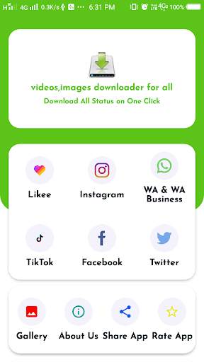 videos,images downloader for all screenshot 1