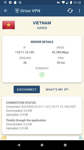 Orion VPN | Free Open VPN Client screenshot 2