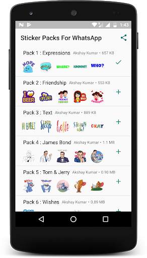 Sticker Packs For WhatsApp screenshot 1
