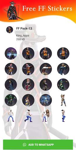 Free FF Stickers Packs - WAStickersApp screenshot 8