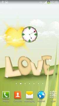 Cute Love Clock Widget screenshot 6