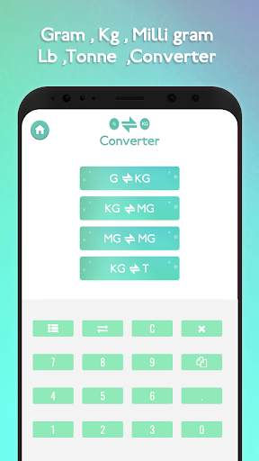 Gram , Kg ,Tons, Milli gram Converter screenshot 1