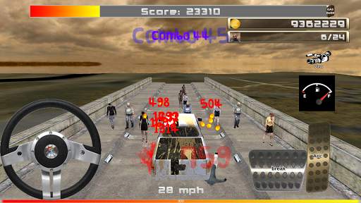 Zombie VS Car - 3D simulator स्क्रीनशॉट 4