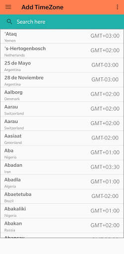 World Clock : Time screenshot 1