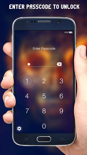 Skull Zipper Lock Screen screenshot 4