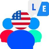 Chat English Free: Talkenglish App - Room Chat أيقونة