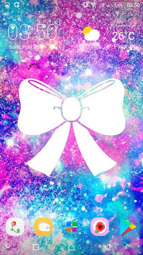 Girly Galaxy wallpapers Cute & Kawaii backgrounds 1 تصوير الشاشة