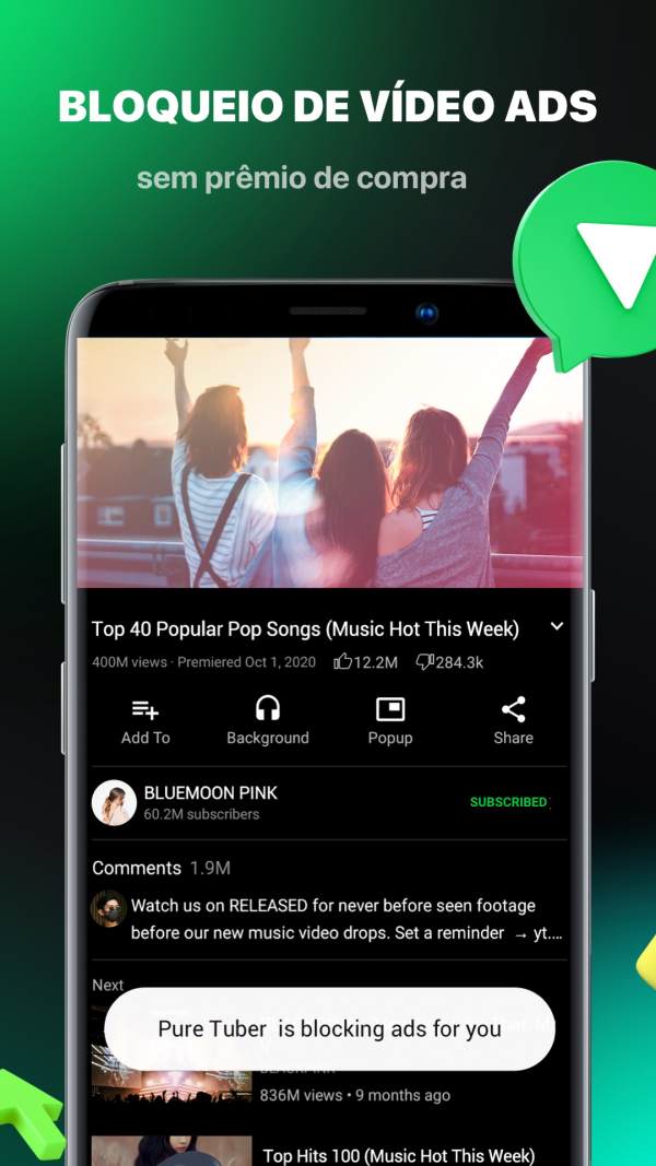 Pure Tuber- Ads de vídeo em bloco, Prêmio Gratuito screenshot 2