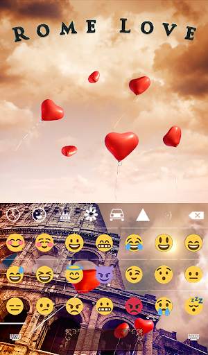 Rome Love Animated Keyboard   Live Wallpaper screenshot 4