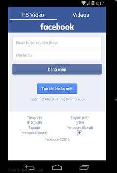 Video Downloader For Facebook screenshot 1