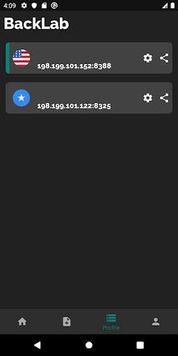 BackLab - Free VPN service based on shadowsocks screenshot 3