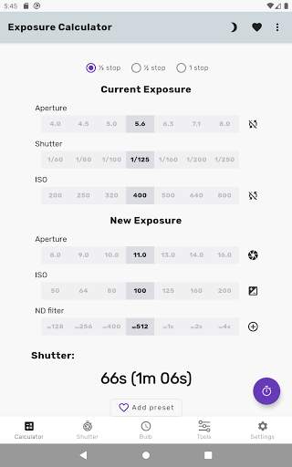 Exposure Calculator screenshot 9