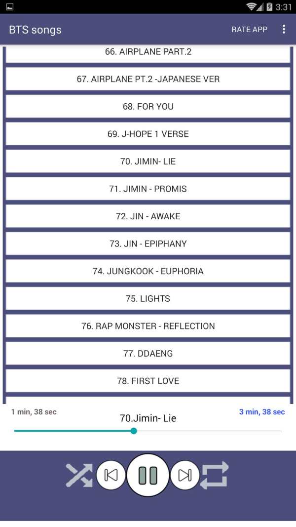 100 BTS Songs Offline (Kpop Songs) screenshot 7