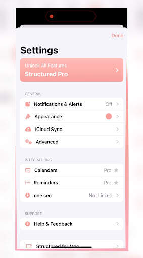Structured To-Do Daily Planner screenshot 1