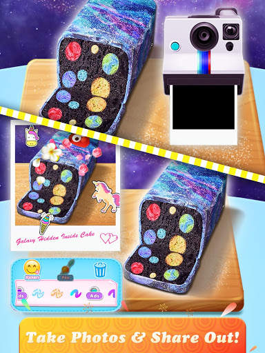 Galaxy Inside Cake: Cooking Games for Girls screenshot 3