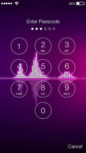 Equalizer Lock Screen Galaxy screenshot 2