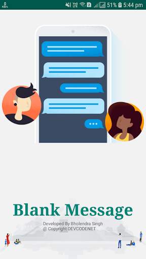Blank Message for Facebook,Twitter,WhatsApp,Others screenshot 1
