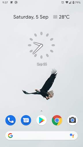 Clean Clock Widget screenshot 1