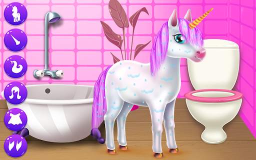 Cute Unicorn Caring & Dressup screenshot 1