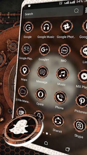 Wooden Clock Launcher Theme screenshot 2
