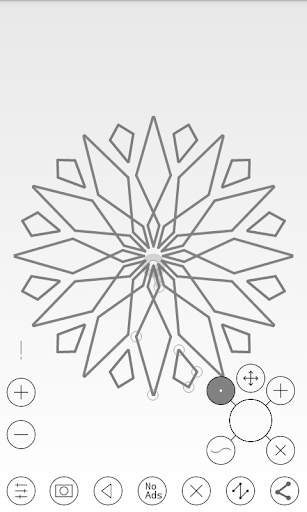 Line Art - Circular Vector Drawing App screenshot 1