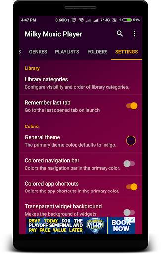 Milky Music Player screenshot 3