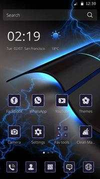 Blue Tech Cool Theme screenshot 1