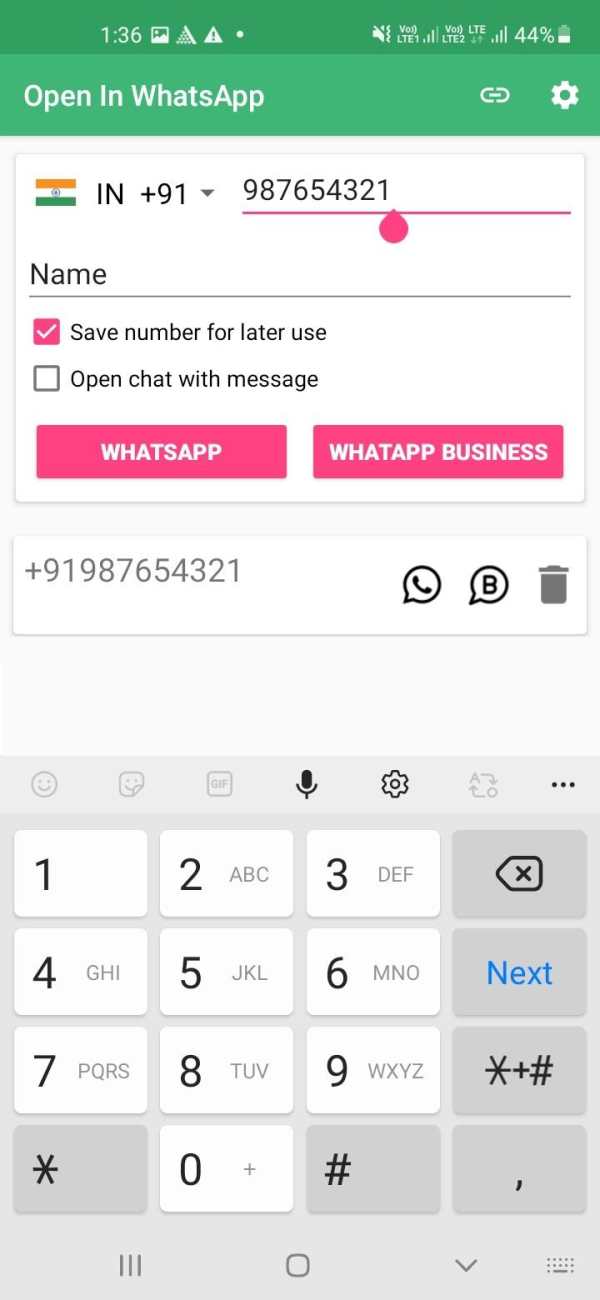 Open in WhatsApp | Direct Chat without Save Number screenshot 3