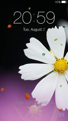 Spring live wallpaper lock screenshot 4