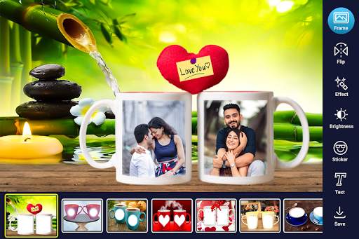 Coffee Cup Dual Photo Frame screenshot 1