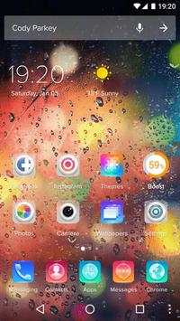 Colored Rain Drops Launcher Theme screenshot 1